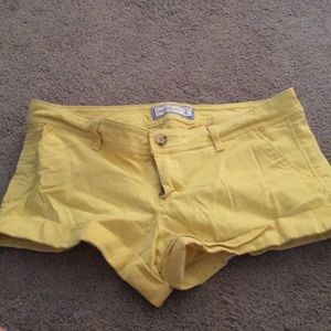 Abercrombie Yellow Shorts